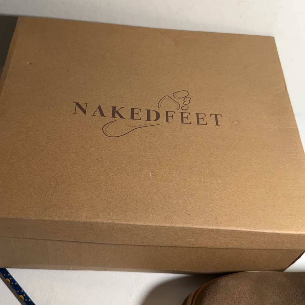 Naked Feet Brown Platform Mules coach otter - Picture 8 of 10